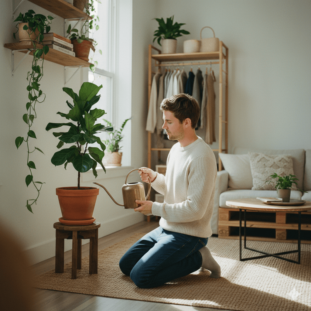 greg-watering-his-plant