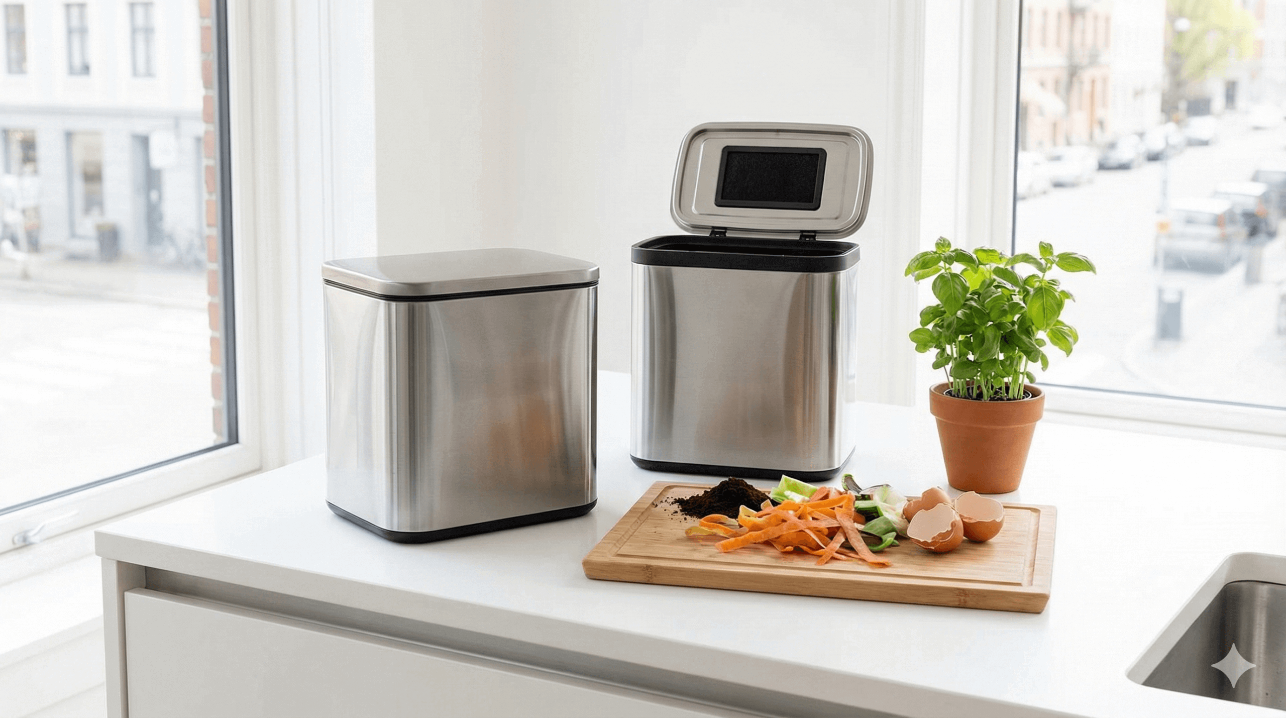 Home composting items.