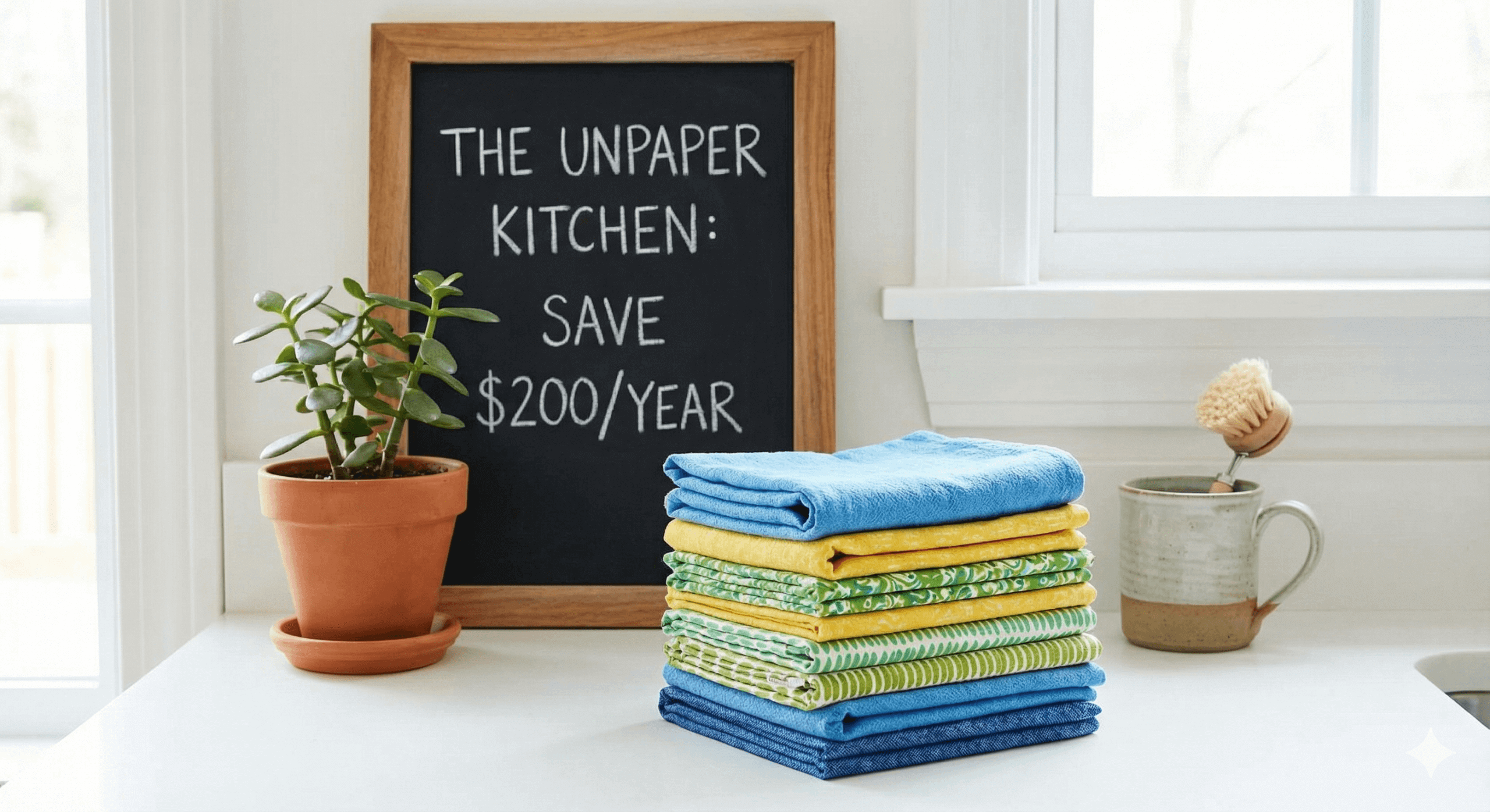 Paper towel alternatives saving money over time.