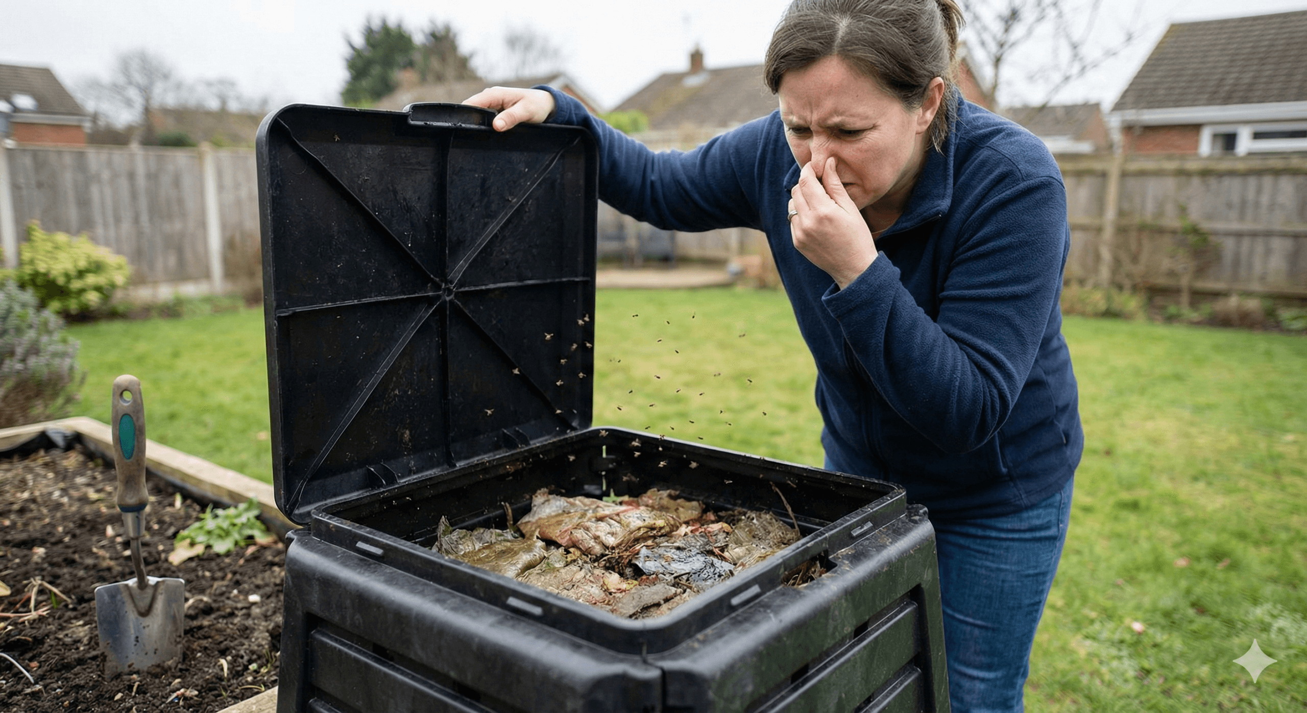 Troubleshoot and fix stinking compost